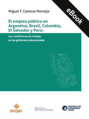 cover image of El empleo público en Argentina, Brasil, Colombia, El Salvador y Perú